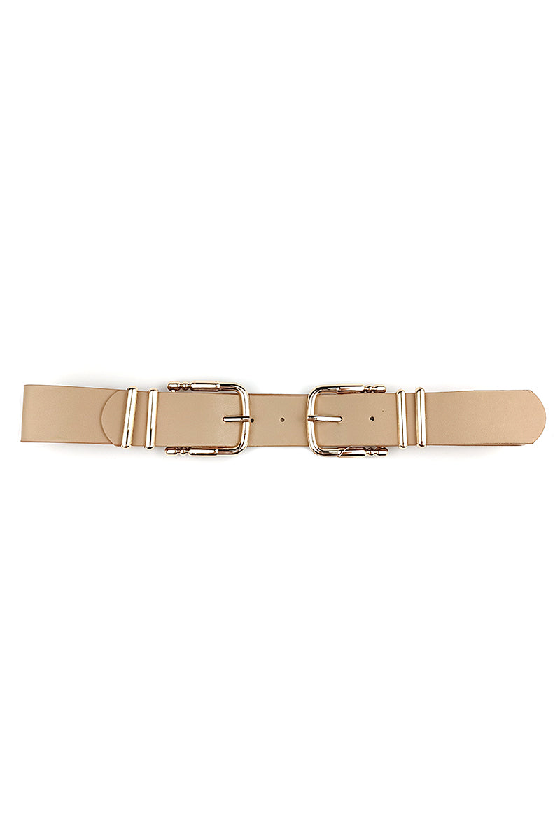 Double Sided Metal Smooth Buckle Belt