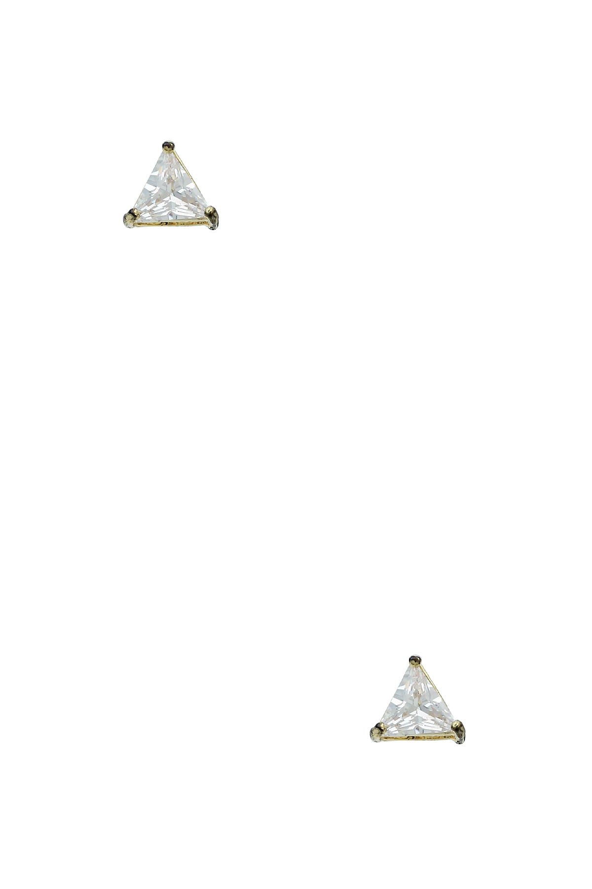 Triangle 7mm Crystal Stud Earring