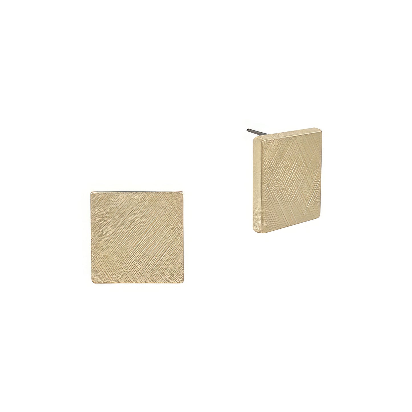 15mm Square Shaped Metal Post Earring